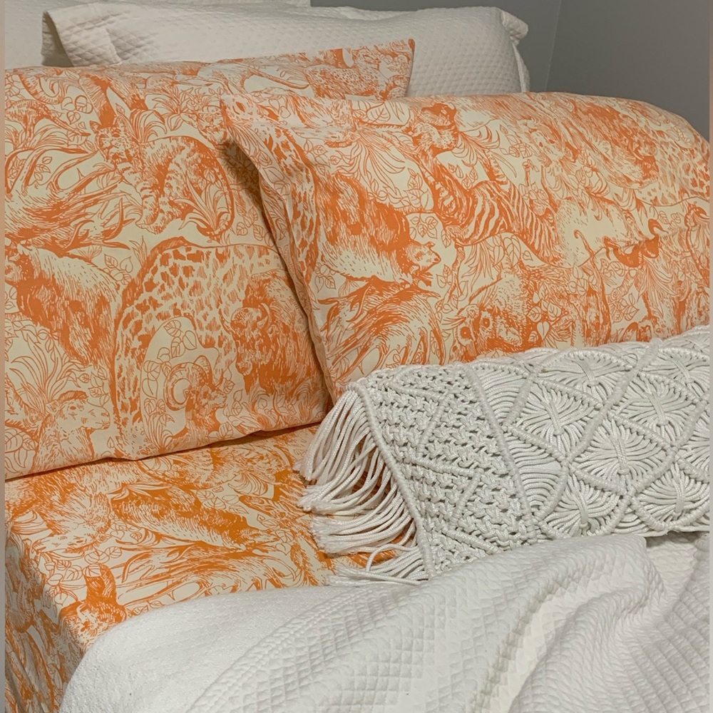 Vintage 60’s Animal / Jungle Print Double Sheet Set